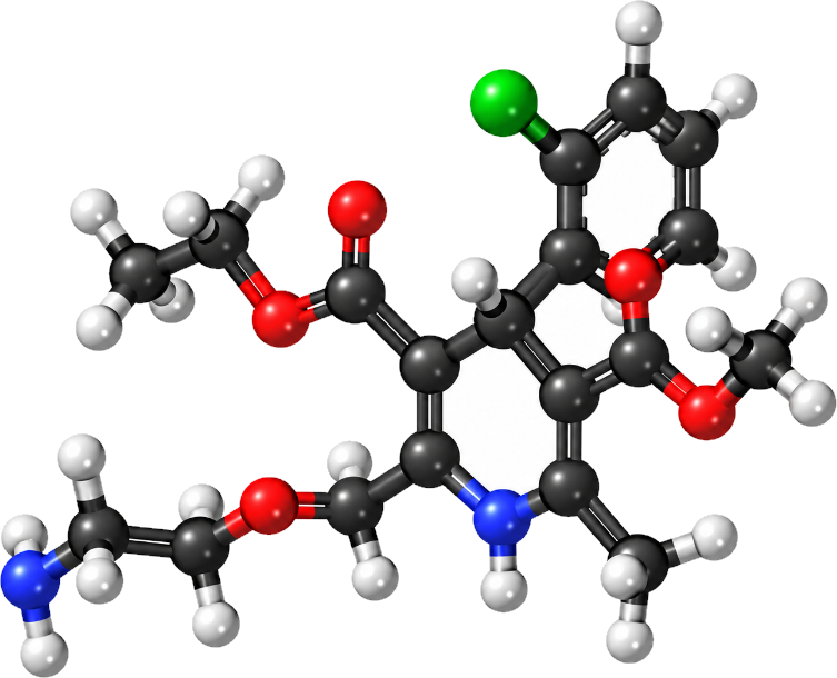 Cấu trúc phân tử Amlodipine Besilate